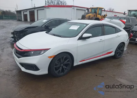 2020 Honda Civic Sport z USA, uszkodzony, nr VIN 2HGFC2E85LH554874